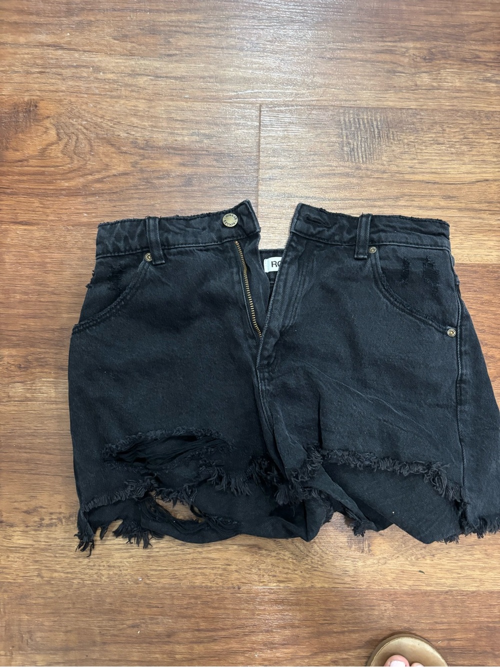 Black Denim Women’s Shorts